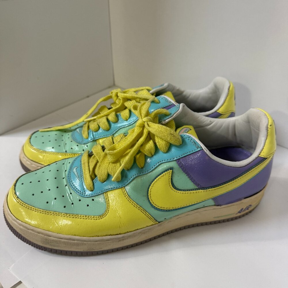 Nike Air Easter Egg Men's Sneakers White Multicolor Size 12 Pre-Owned